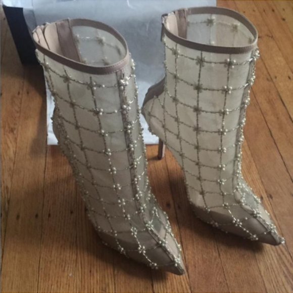 Oscar De La Renta Pearlette Bootie - Picture 5 of 6